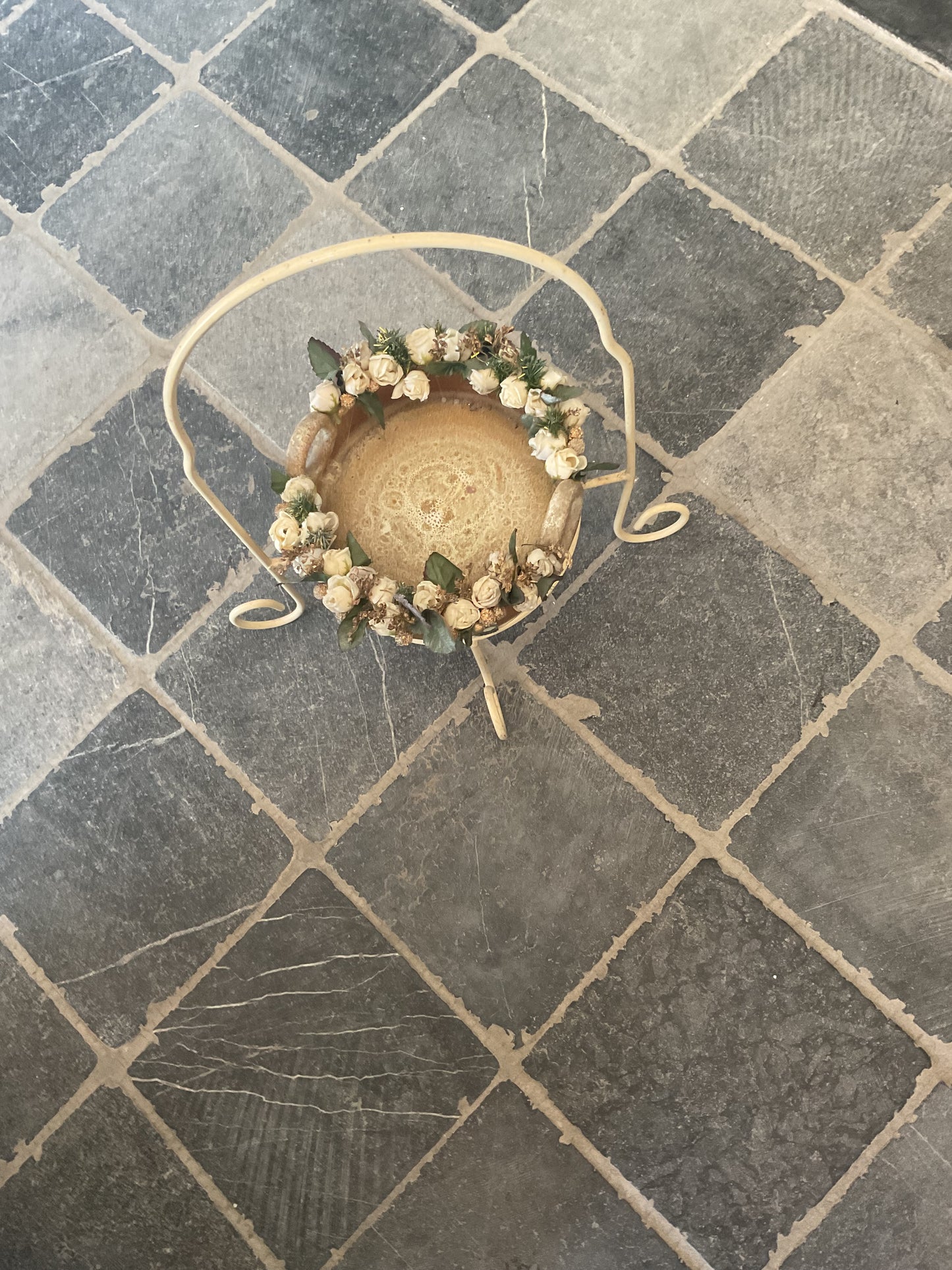 Bloemstuk in staander