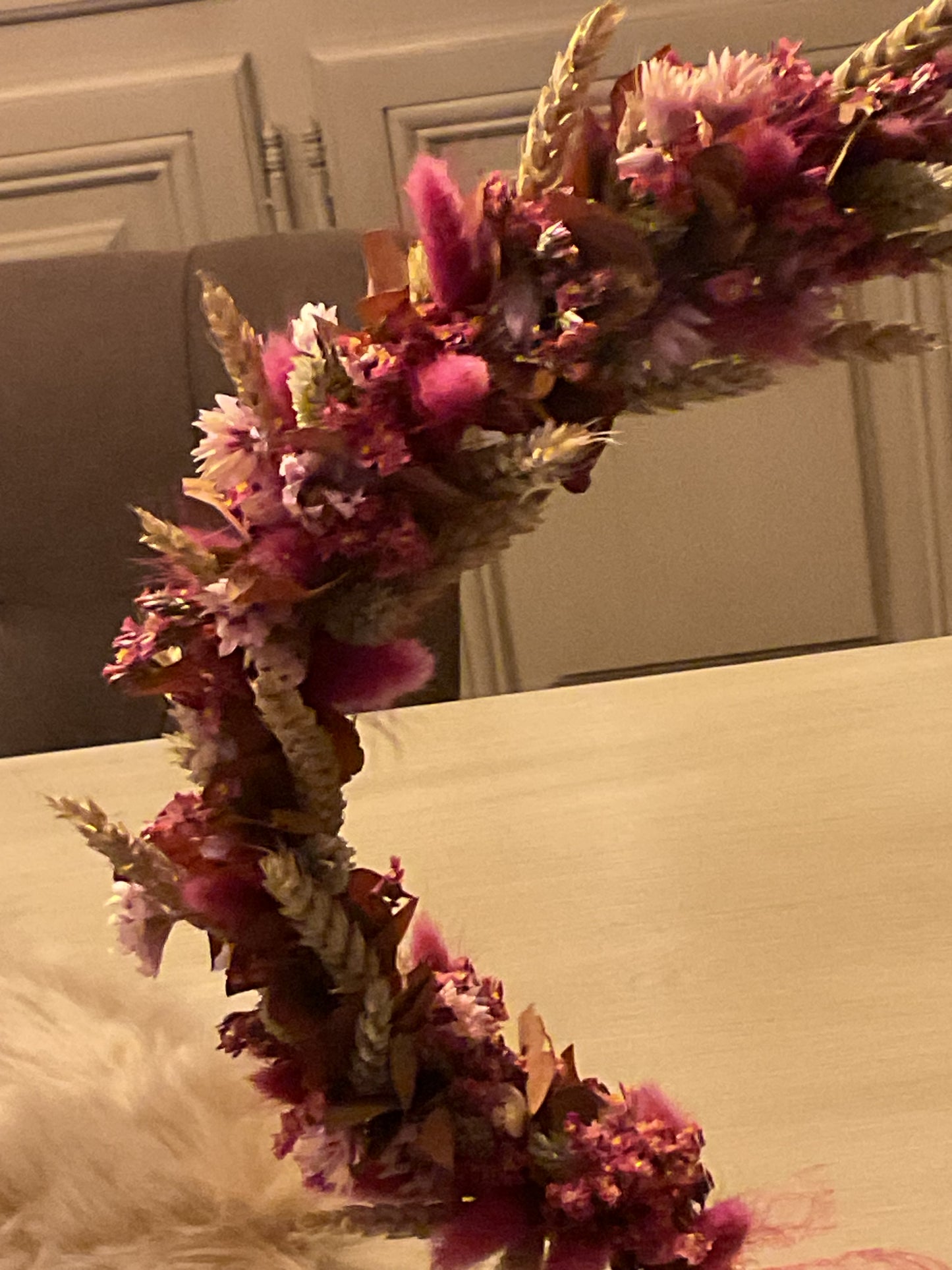 Staande ring met strobloemen (kopie)