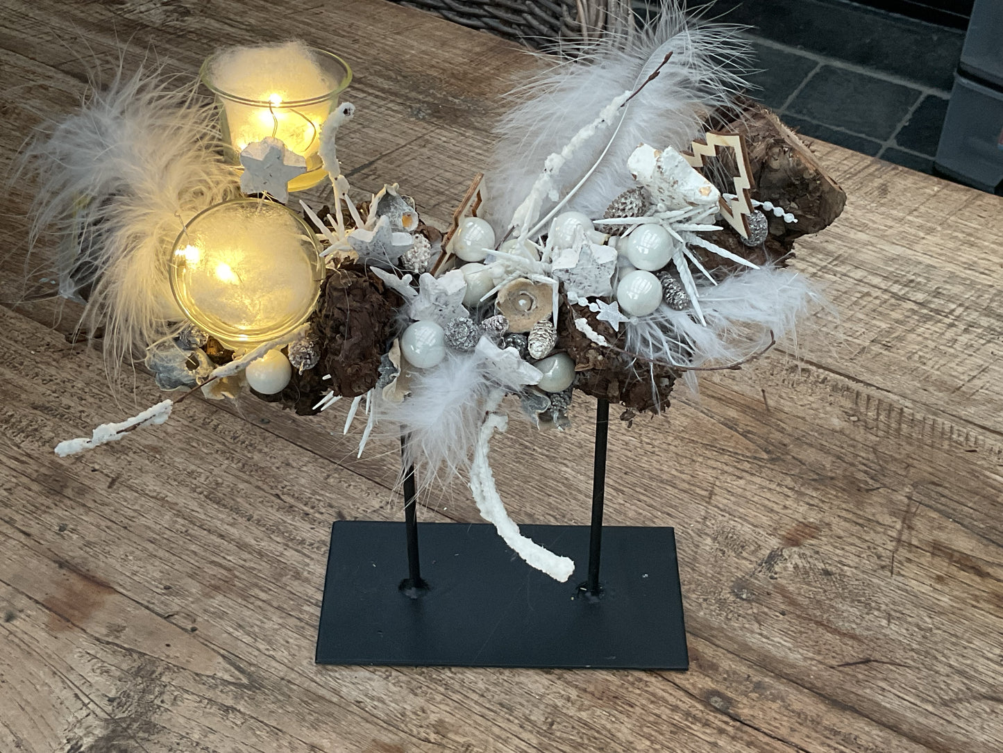 Workshop kerststuk op wijnstok