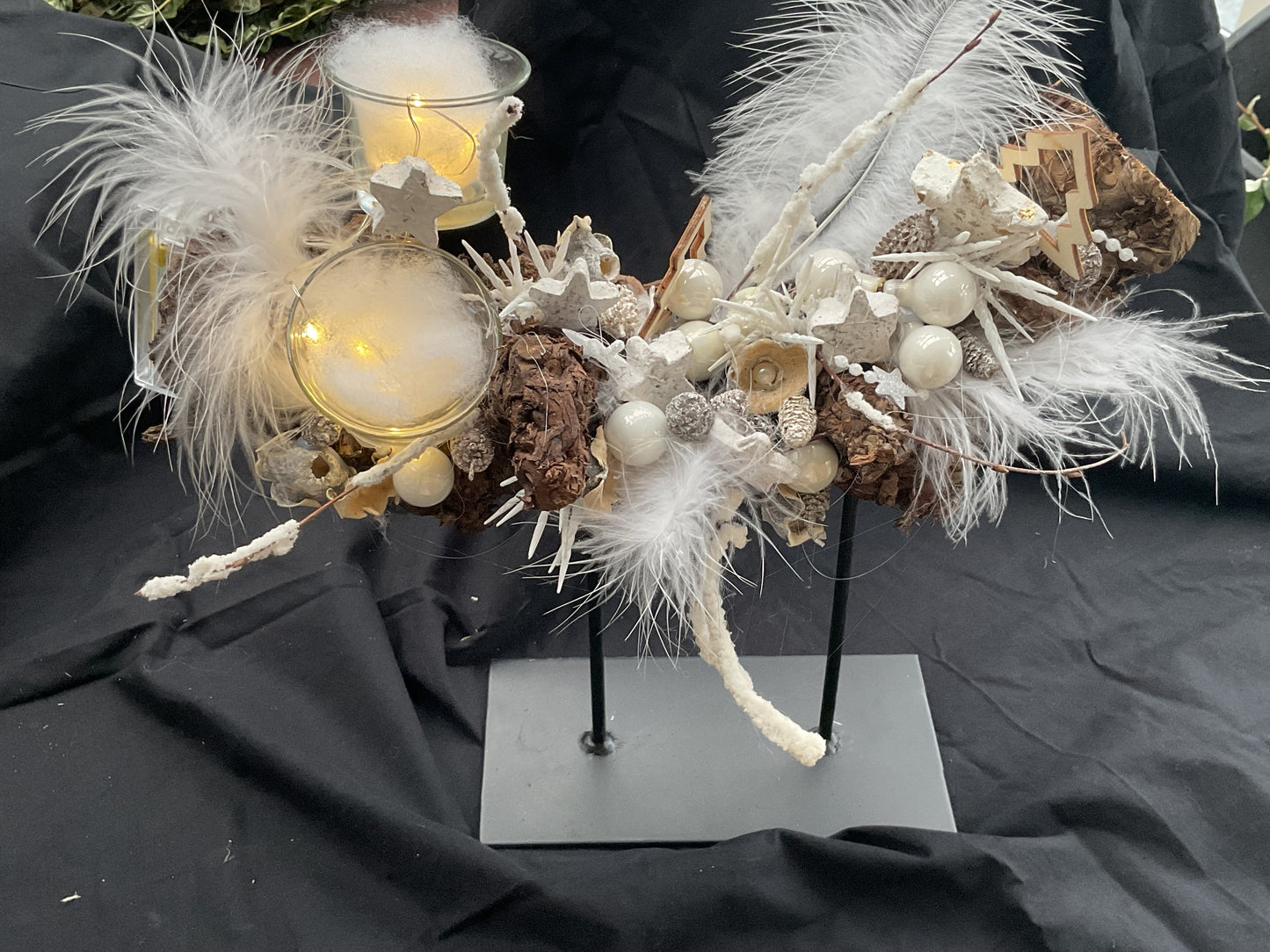 Workshop kerststuk op wijnstok