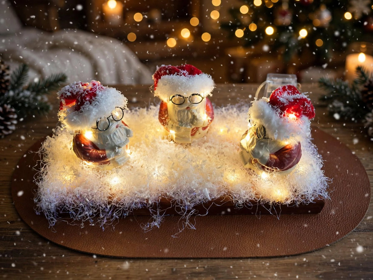Kerstmannen in vergadering