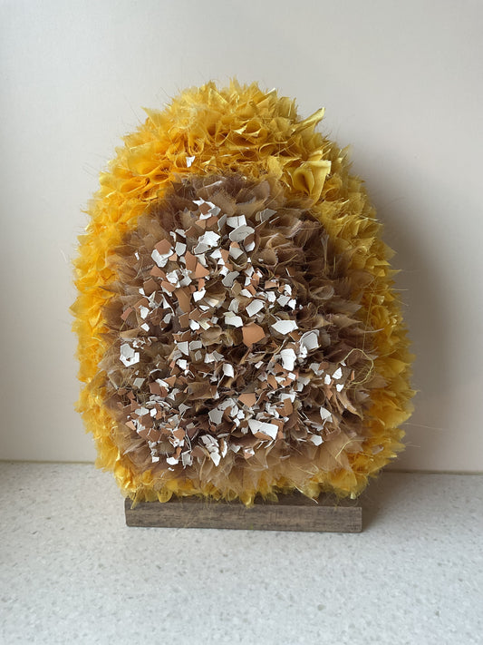 Pluizig groot paasei