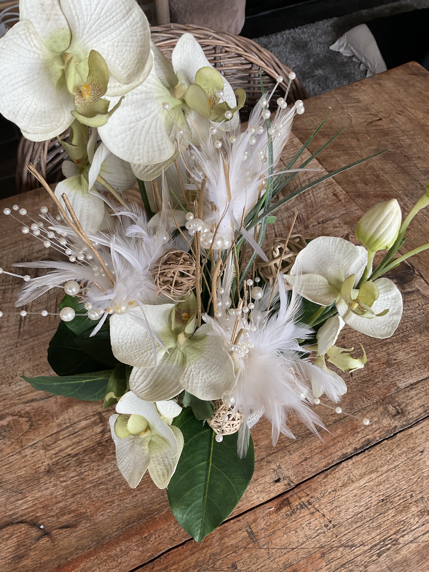 Bloempot met orchidee