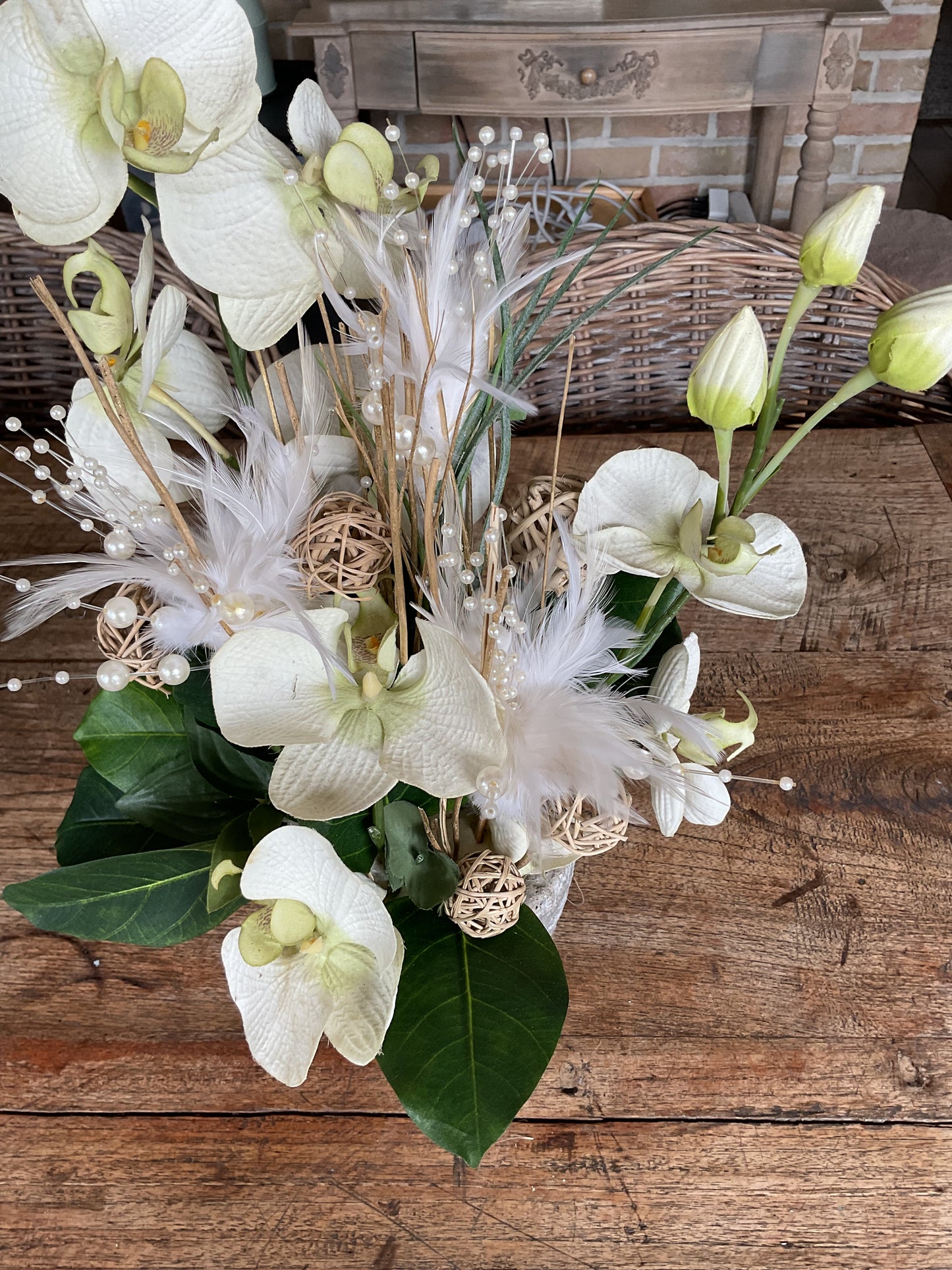 Bloempot met orchidee