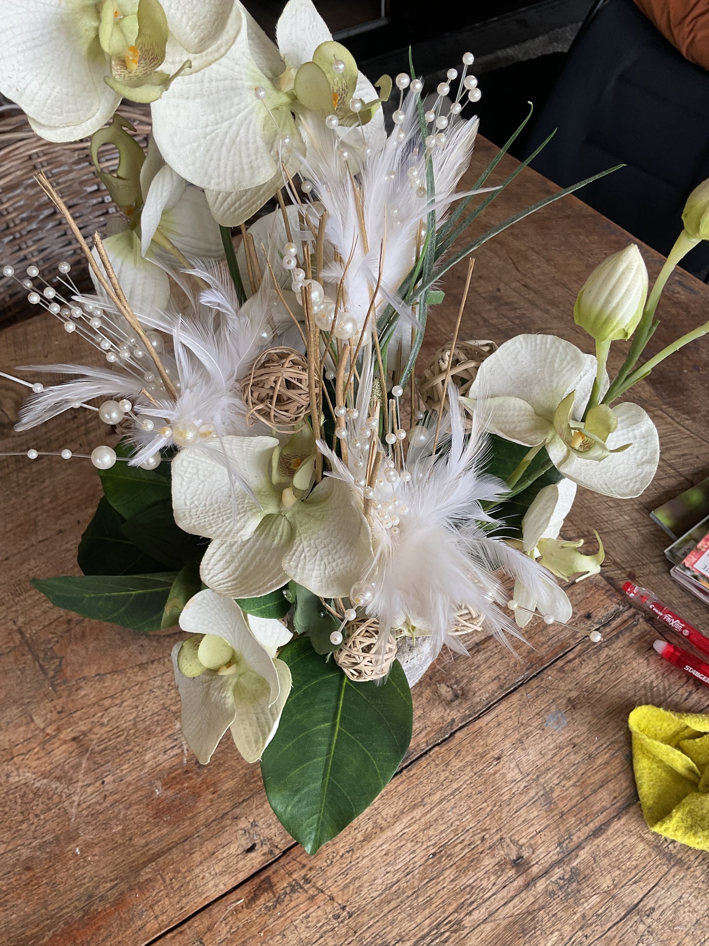 Bloempot met orchidee