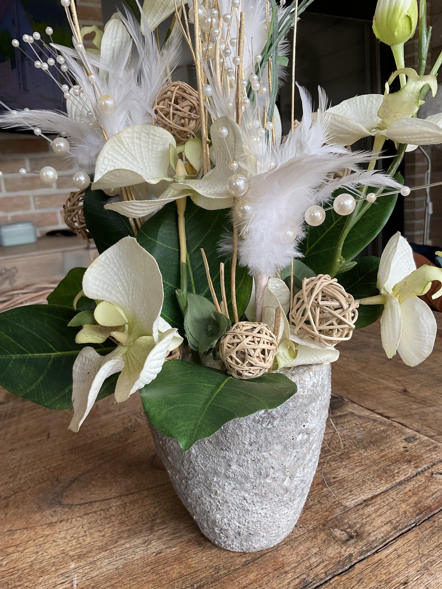 Bloempot met orchidee