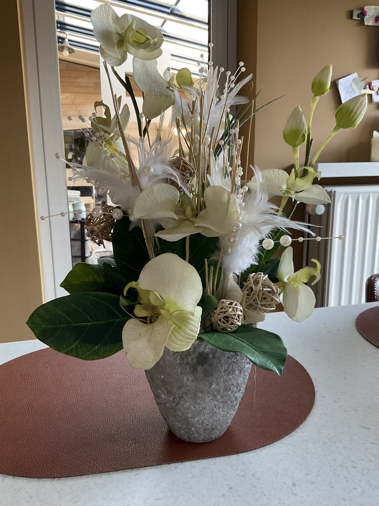 Bloempot met orchidee