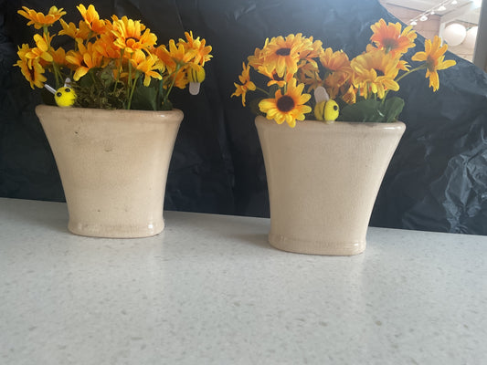 Zonnebloempotjes