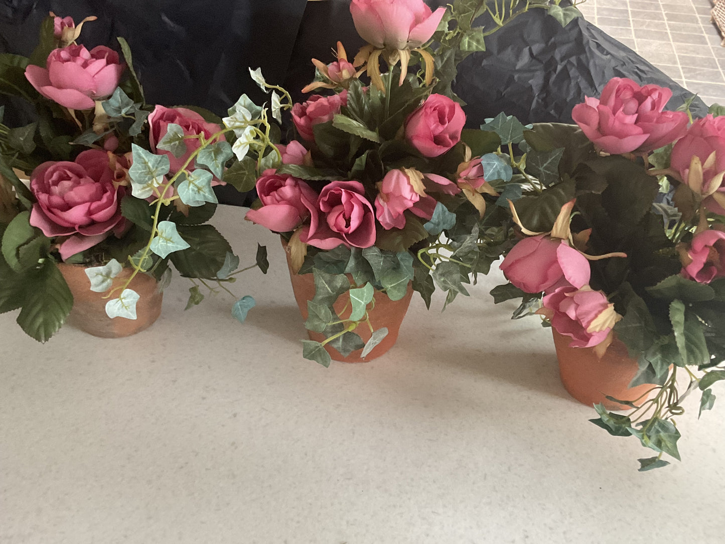Oude bloempotjes