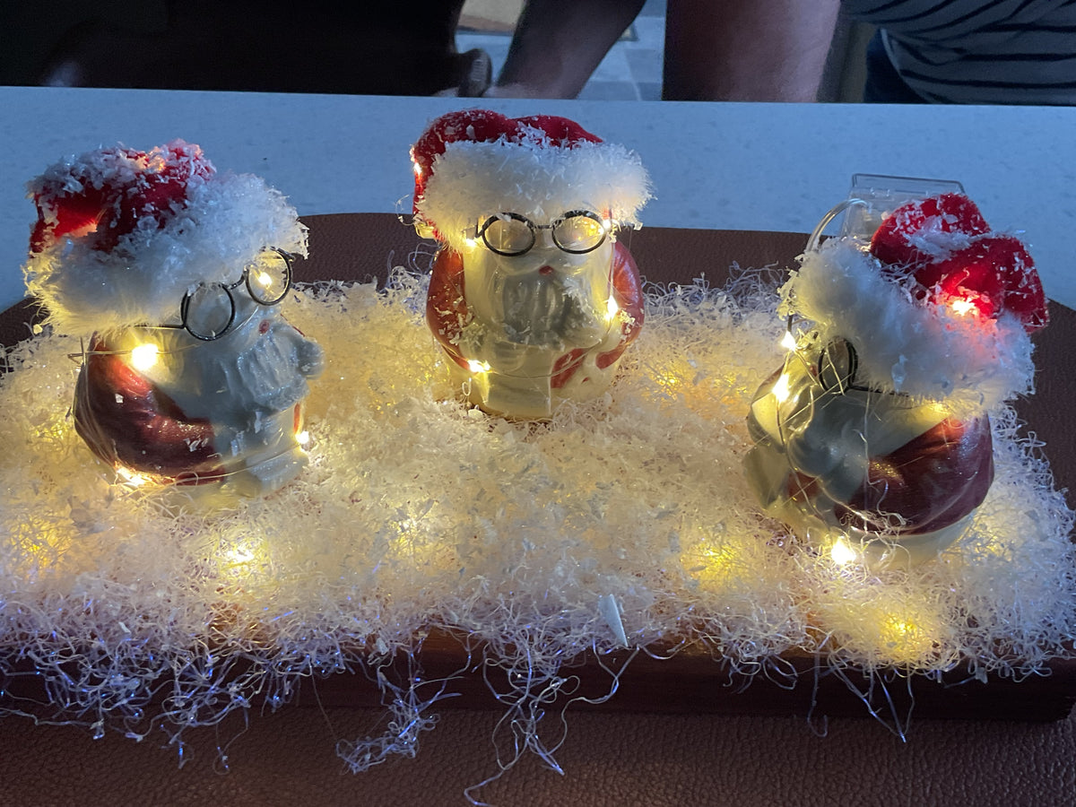 Kerstmannen in vergadering