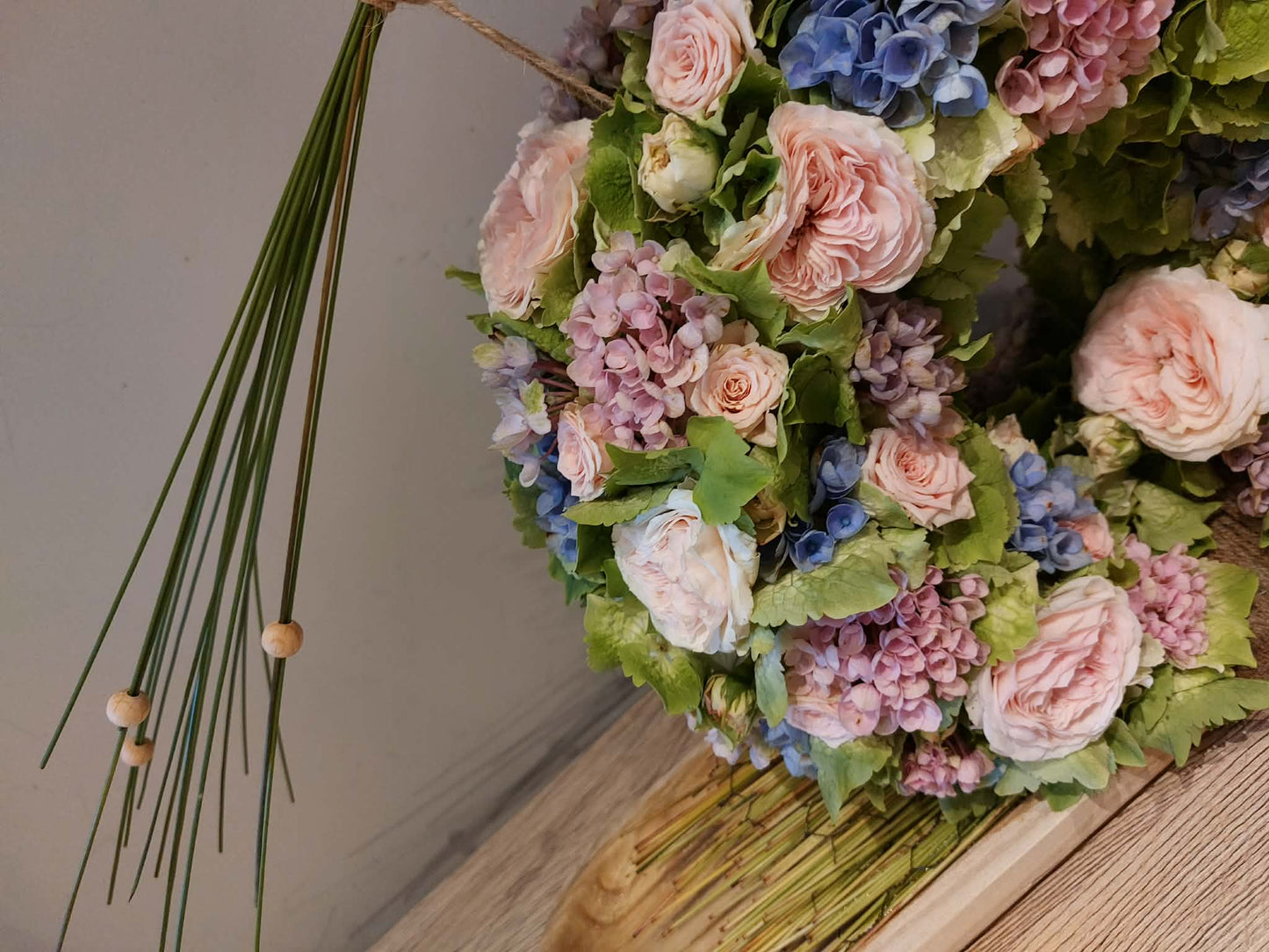 Workshop hortensiakrans op z’n zomers